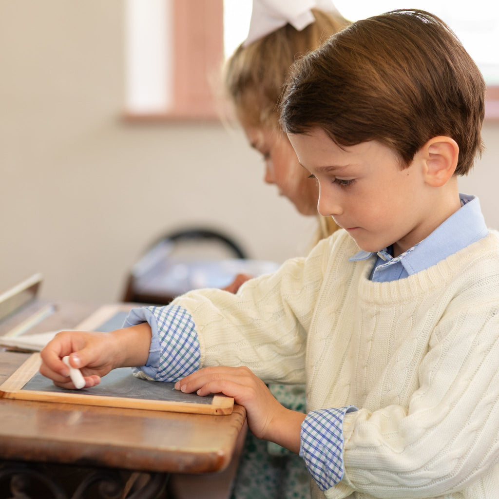 Brooks Button Down in Andover Blue with Chatham Check - The Well Appointed House