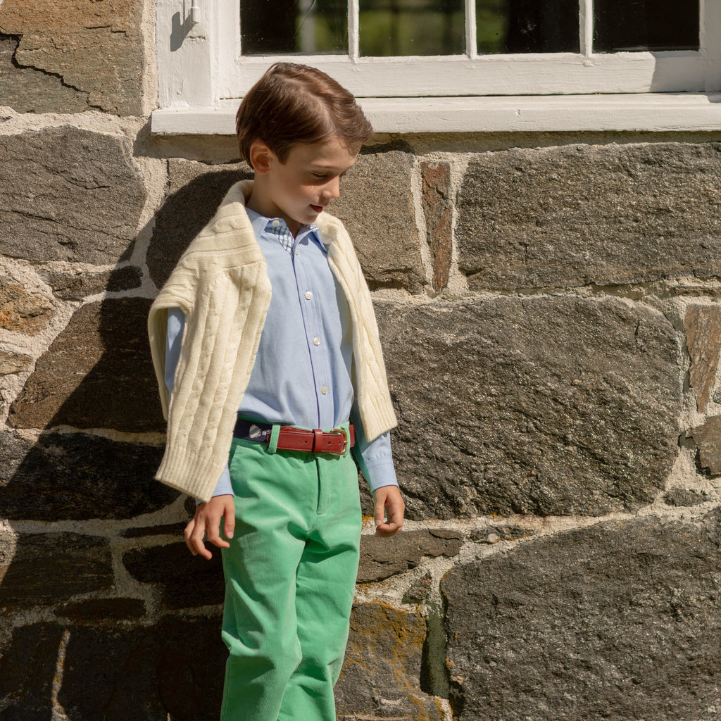 Classic Cable Knit Sweater in 8th Street Ivory - The Well Appointed House