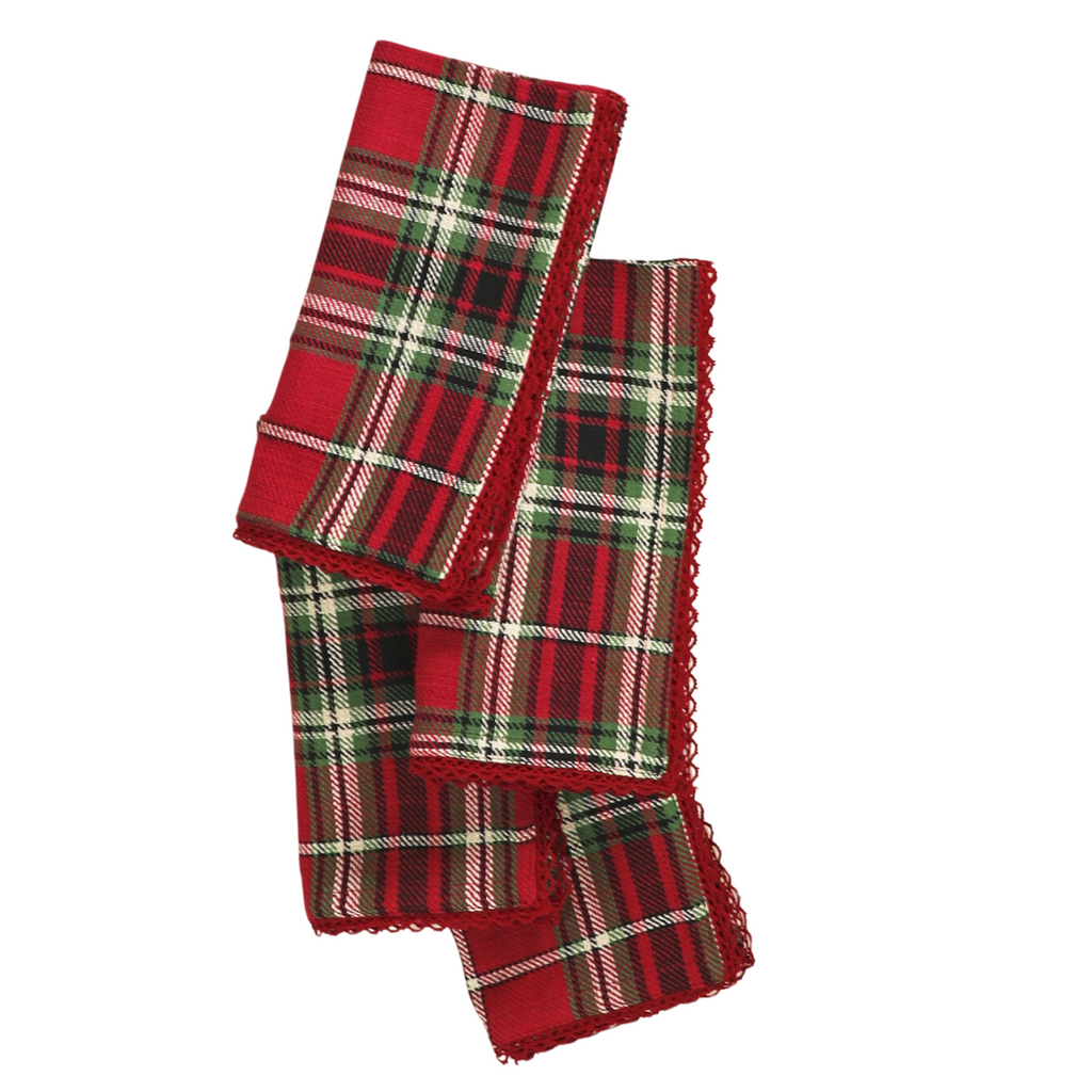 Set of Four Tartan Plaid Napkins - The Well Appointed House