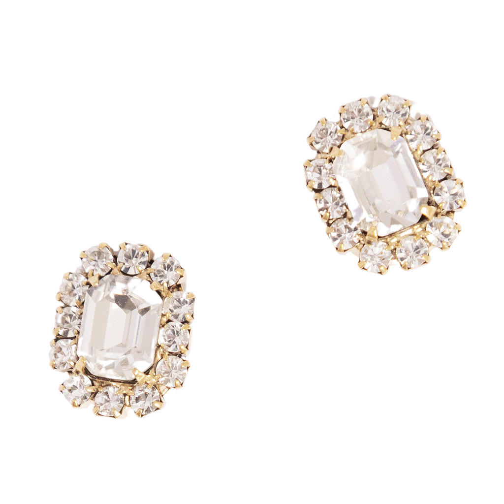 Tati Studs in Crystal - The Well Appointed House