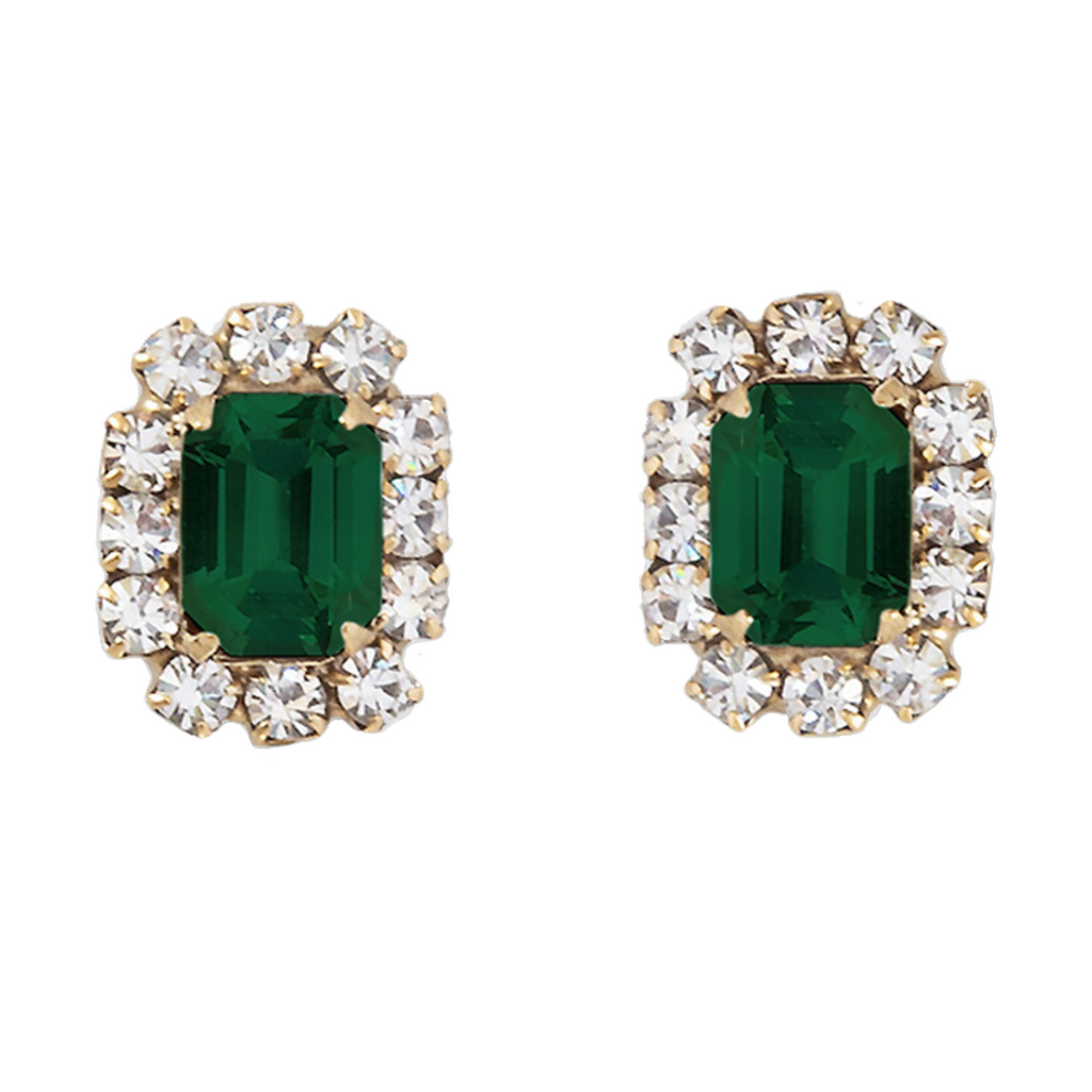 Tati Studs in Emerald - The Well Appointed House