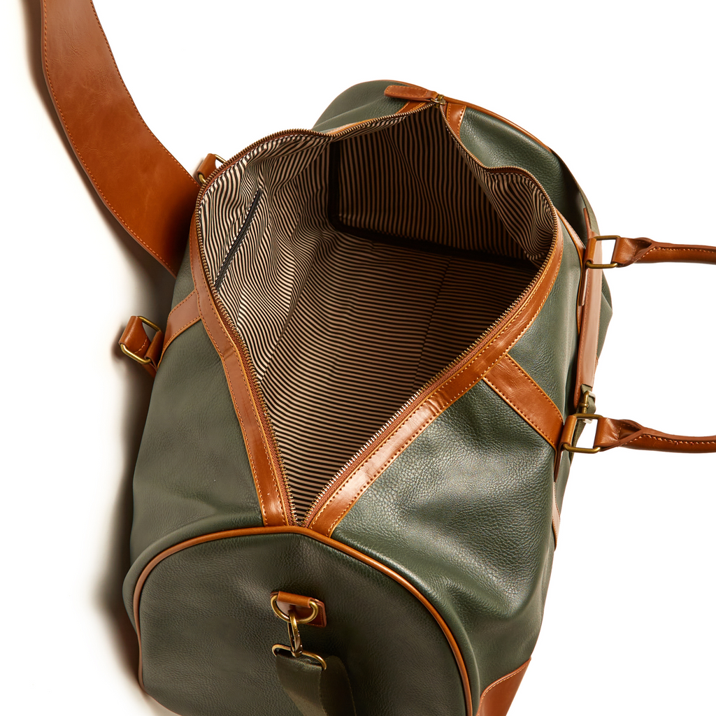 The Oxford Duffel Bag in Dark Green - The Well Appointed House