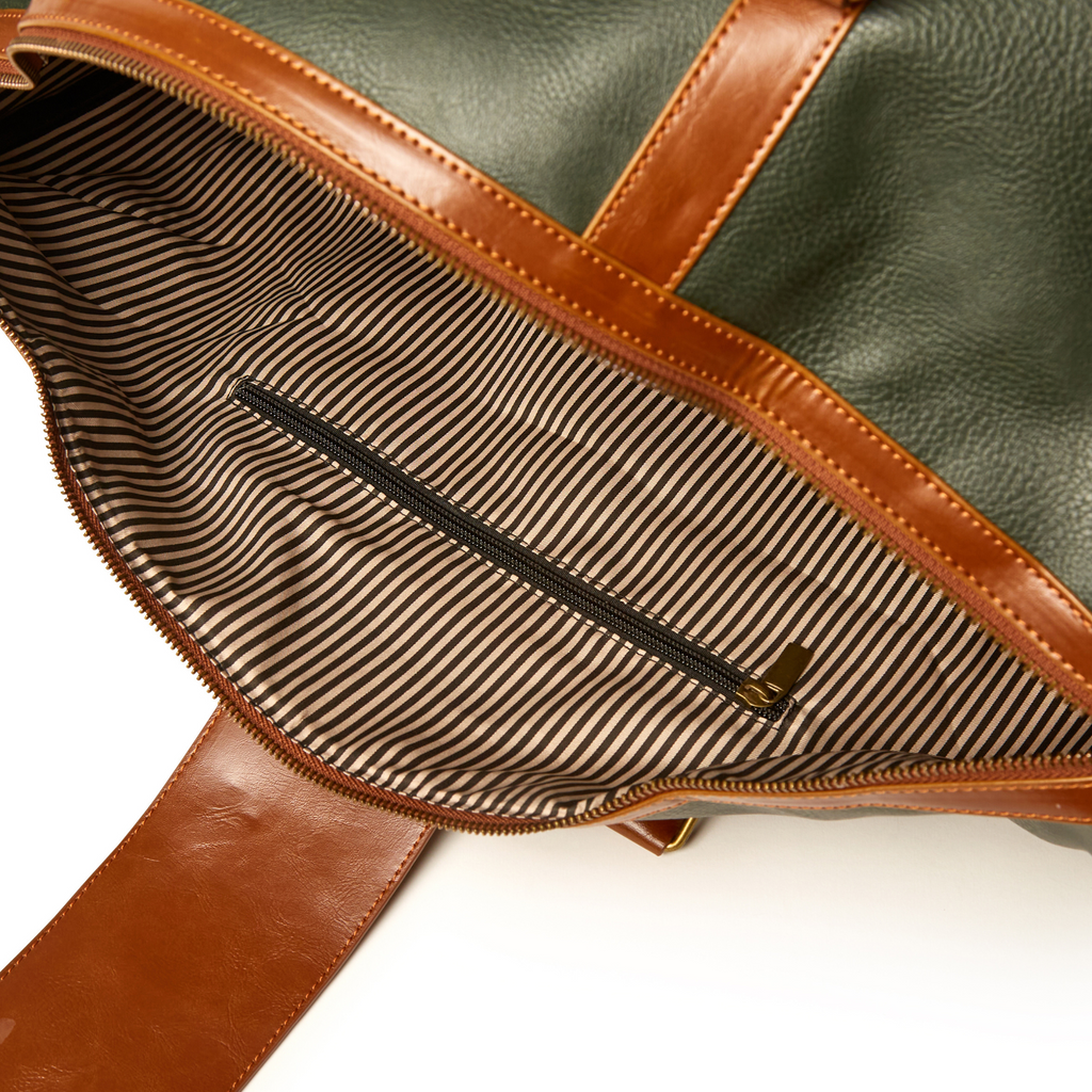 The Oxford Duffel Bag in Dark Green - The Well Appointed House