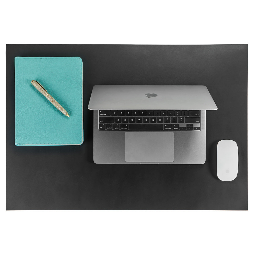 Personalize Italian Leather Double Sided Desk Blotter - The Well Appointed House