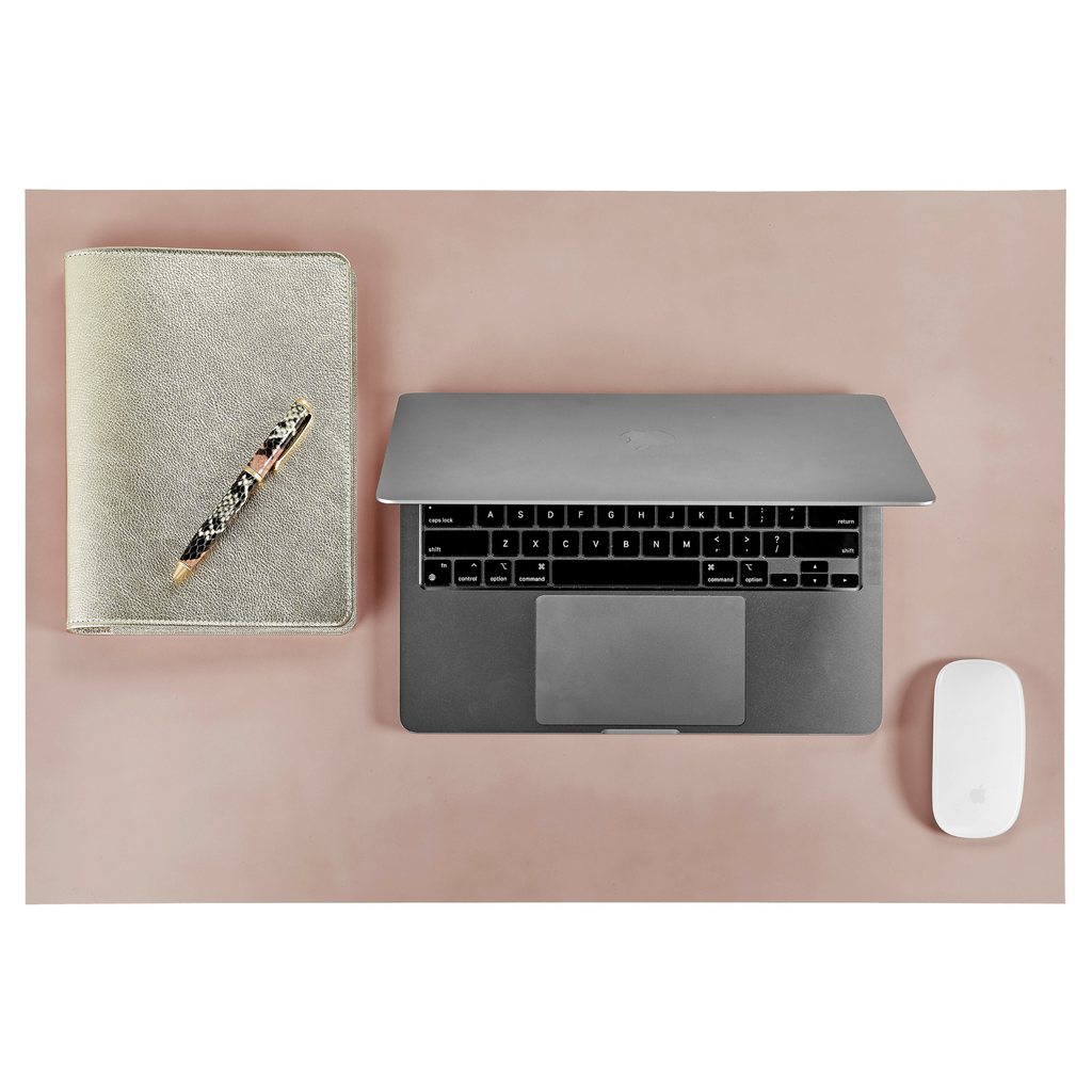 Personalize Italian Leather Double Sided Desk Blotter - The Well Appointed House