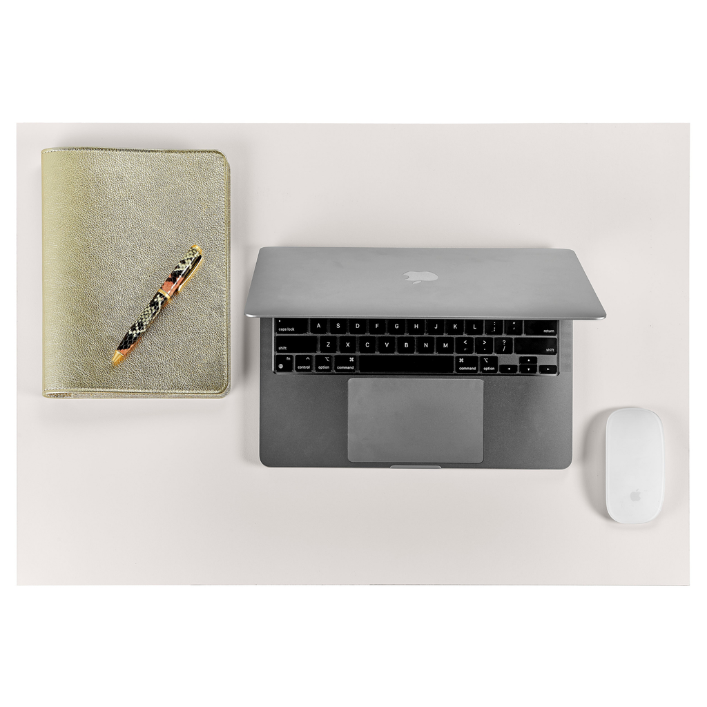 Personalize Italian Leather Double Sided Desk Blotter - The Well Appointed House