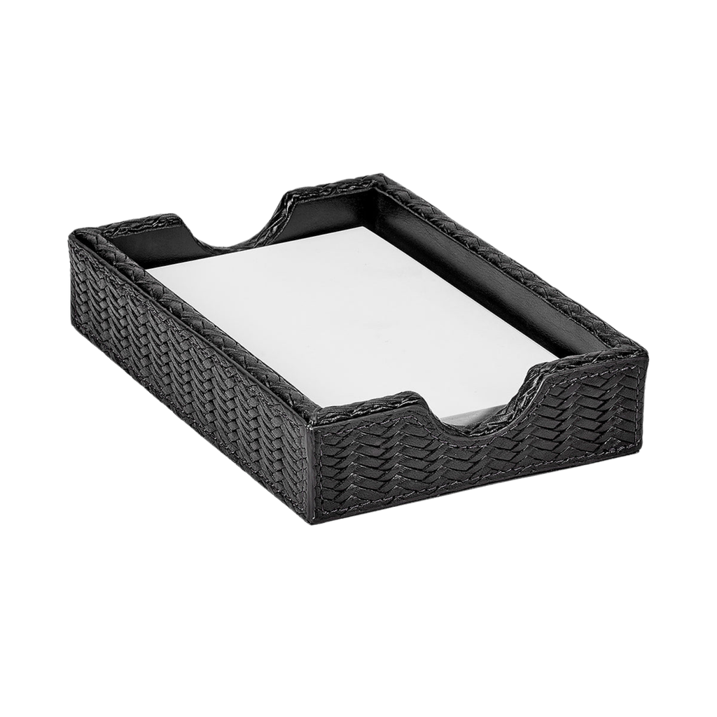 Embossed Python Leather Memo Tray - The Well Appointed House