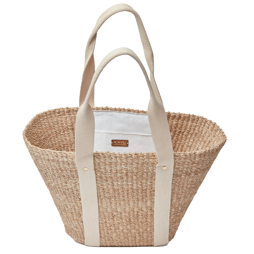 Toci Straw Tote Bag in Ivory - The Well Appointed House