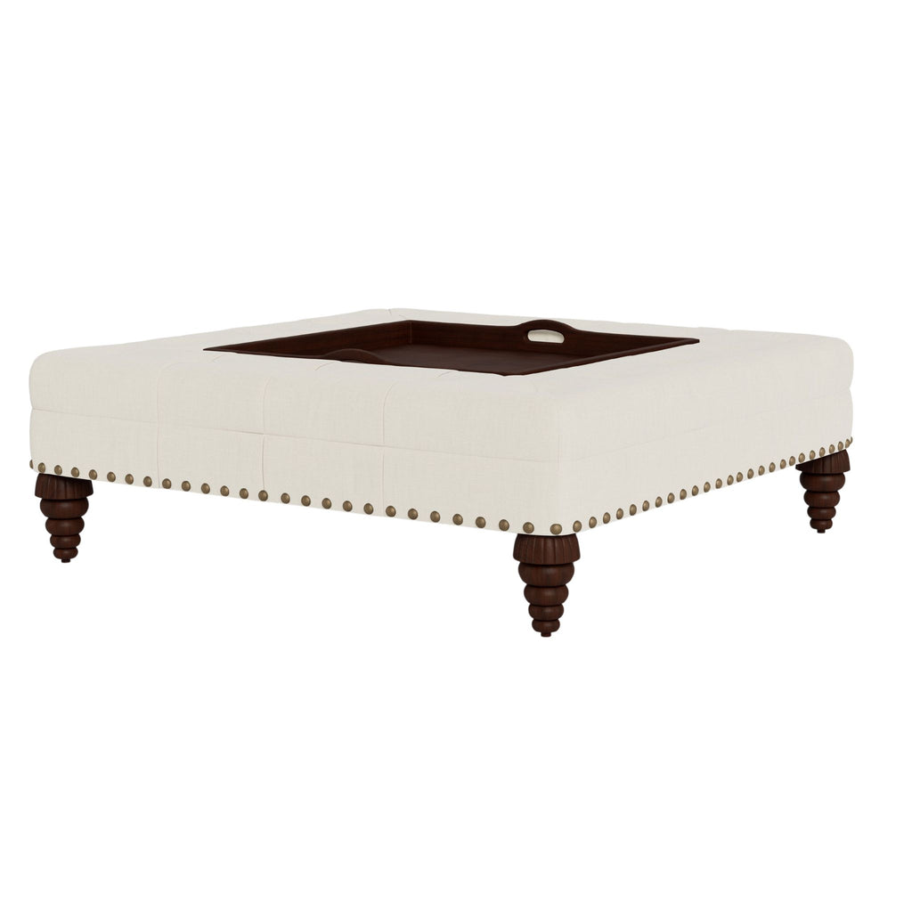 Tray Chic Ottoman- The Well Appointed House