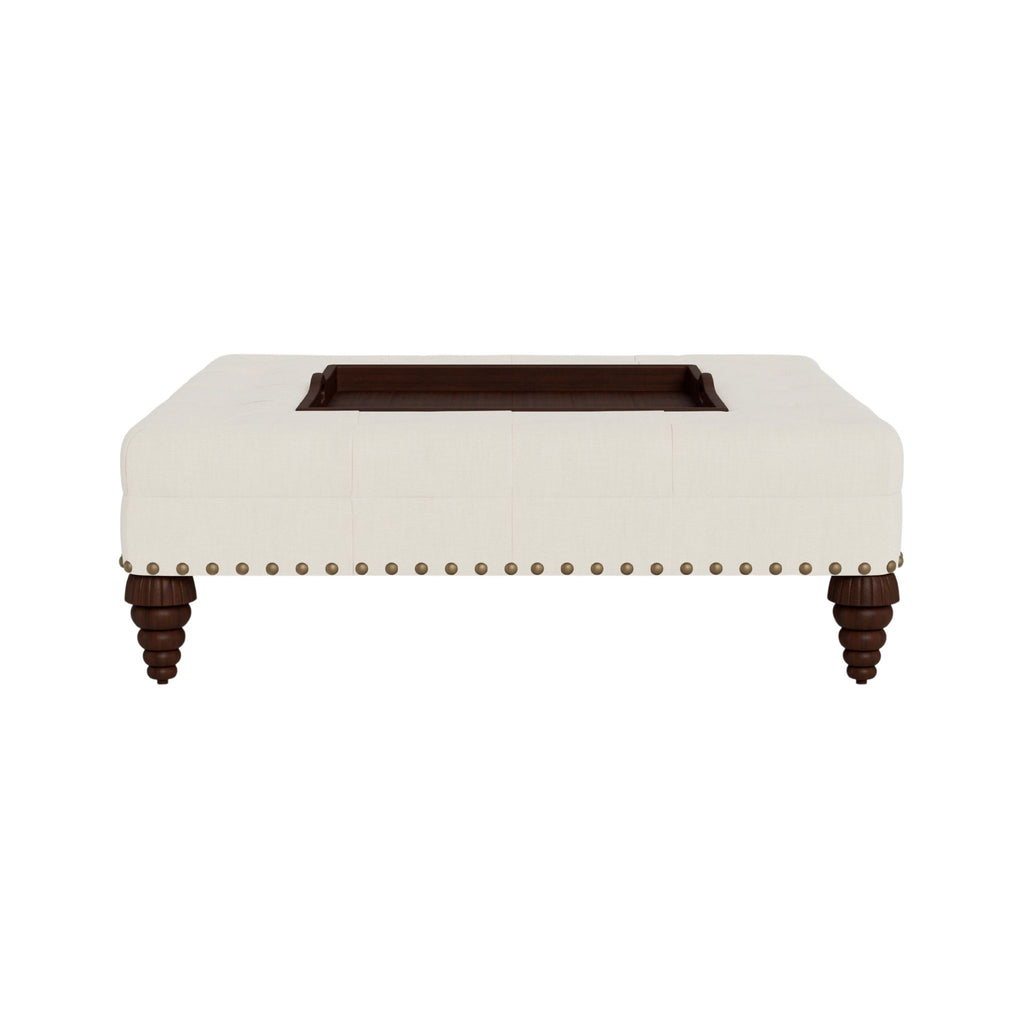 Tray Chic Ottoman- The Well Appointed House