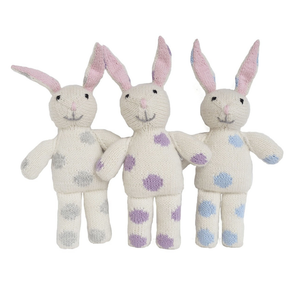 Bunnies with Pastel Spots, Set of 3 - The Well Appointed House