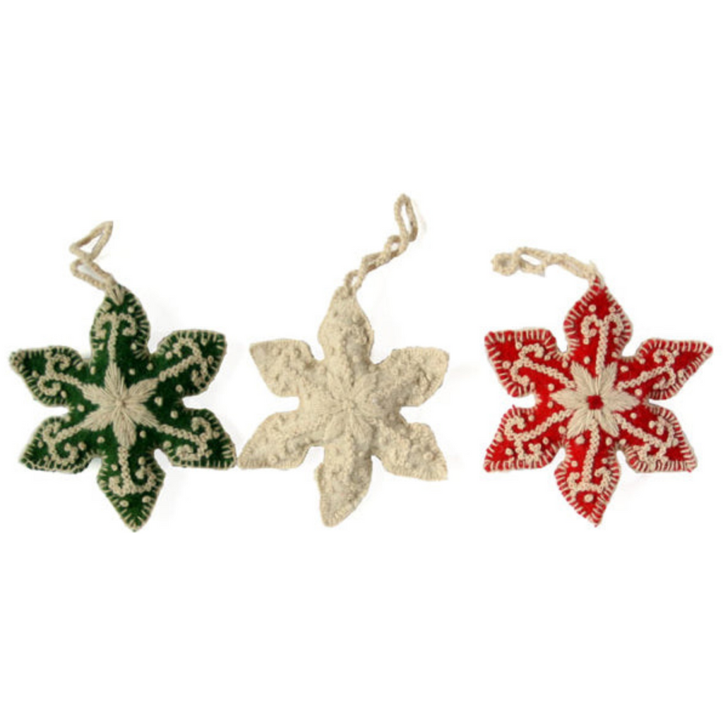 Snowflake Ornaments, Set of 3 - The Well Appointed House