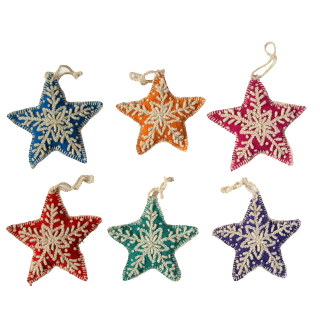 Star Ornament, Set of 6 - The Well Appointed House