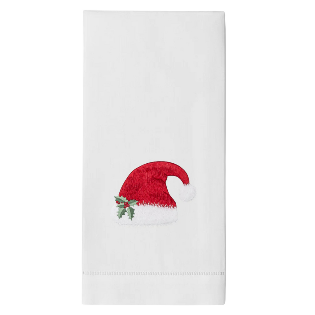 Santa Hat Christmas Hand Towels - The Well Appointed House