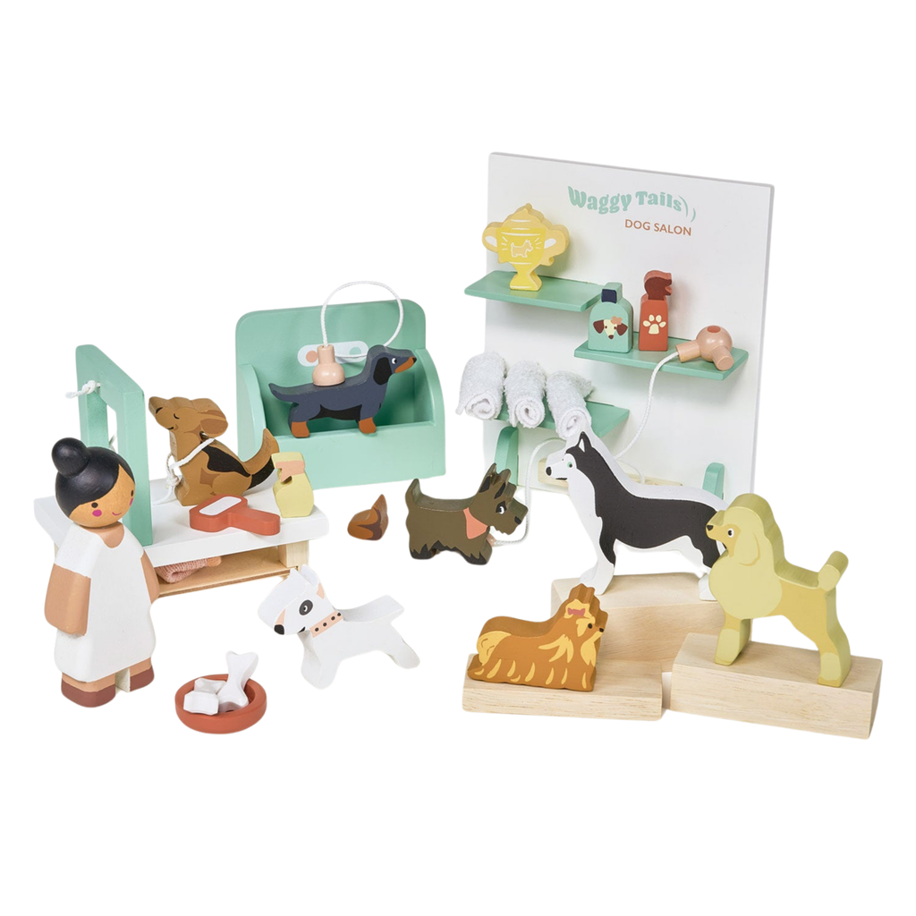 Waggy Tails Dog Salon Kids Toy - The Well Appointed House