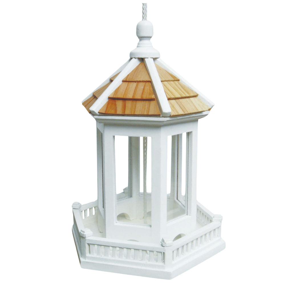 White Gazebo Bird Feeder- The Well Appointed House