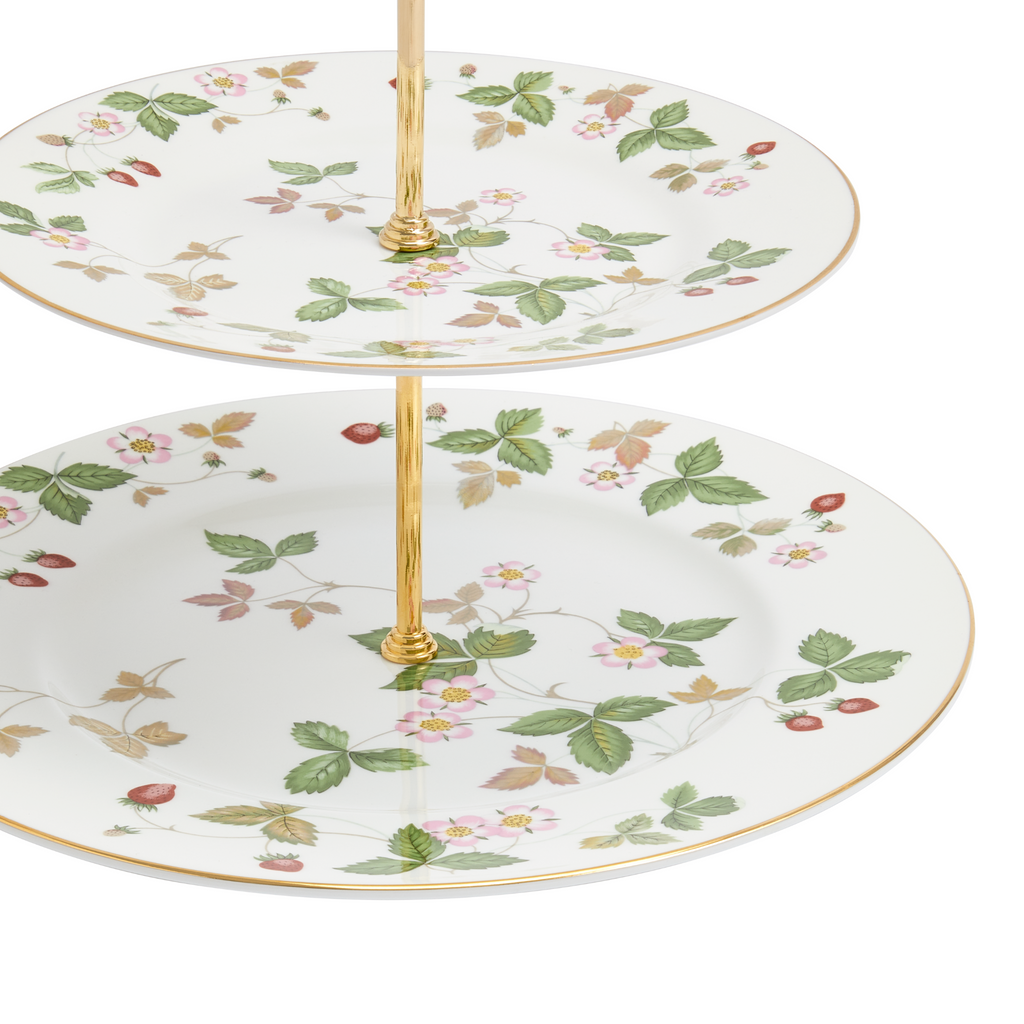 Wild Strawberry 2-Tier Cake Stand - The Well Appointed House