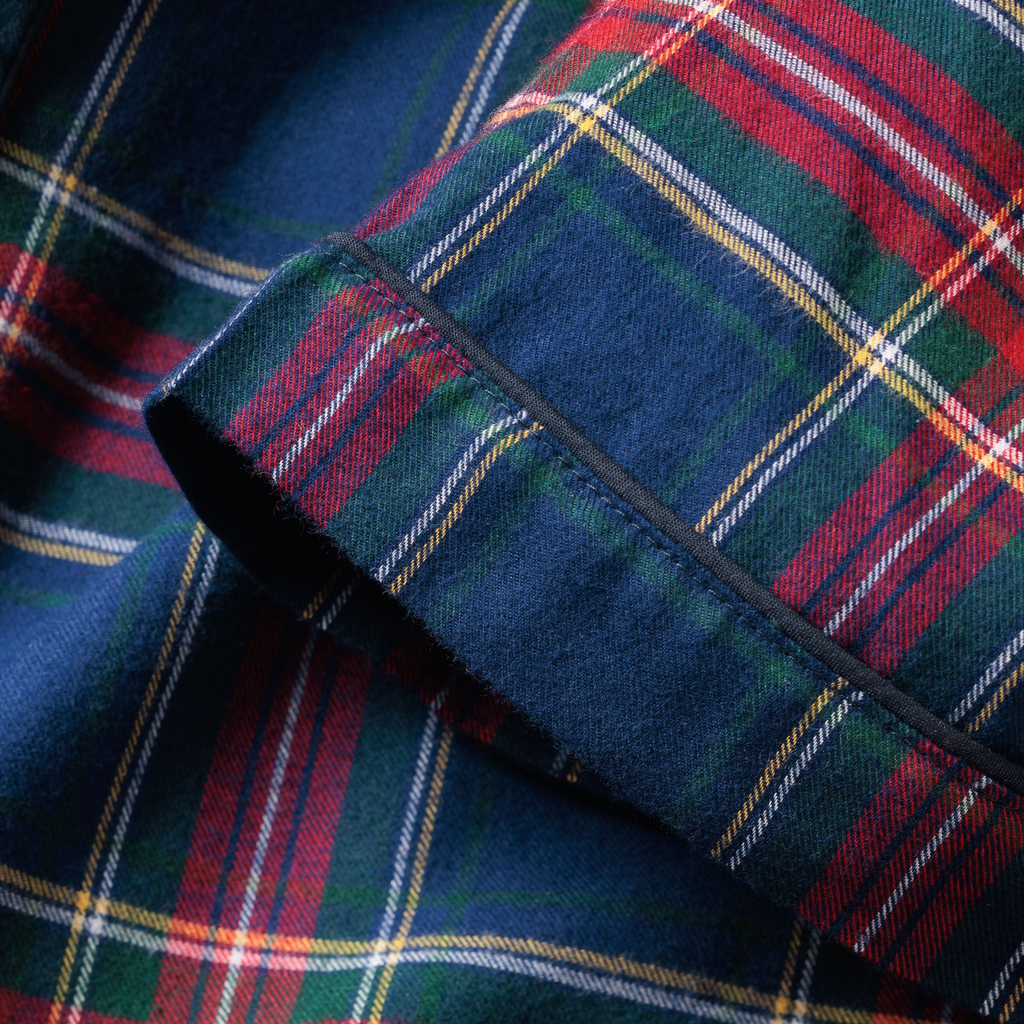 Women's Brushed Cotton Short Sleeve Short Set in Windsor Tartan - The Well Appointed House