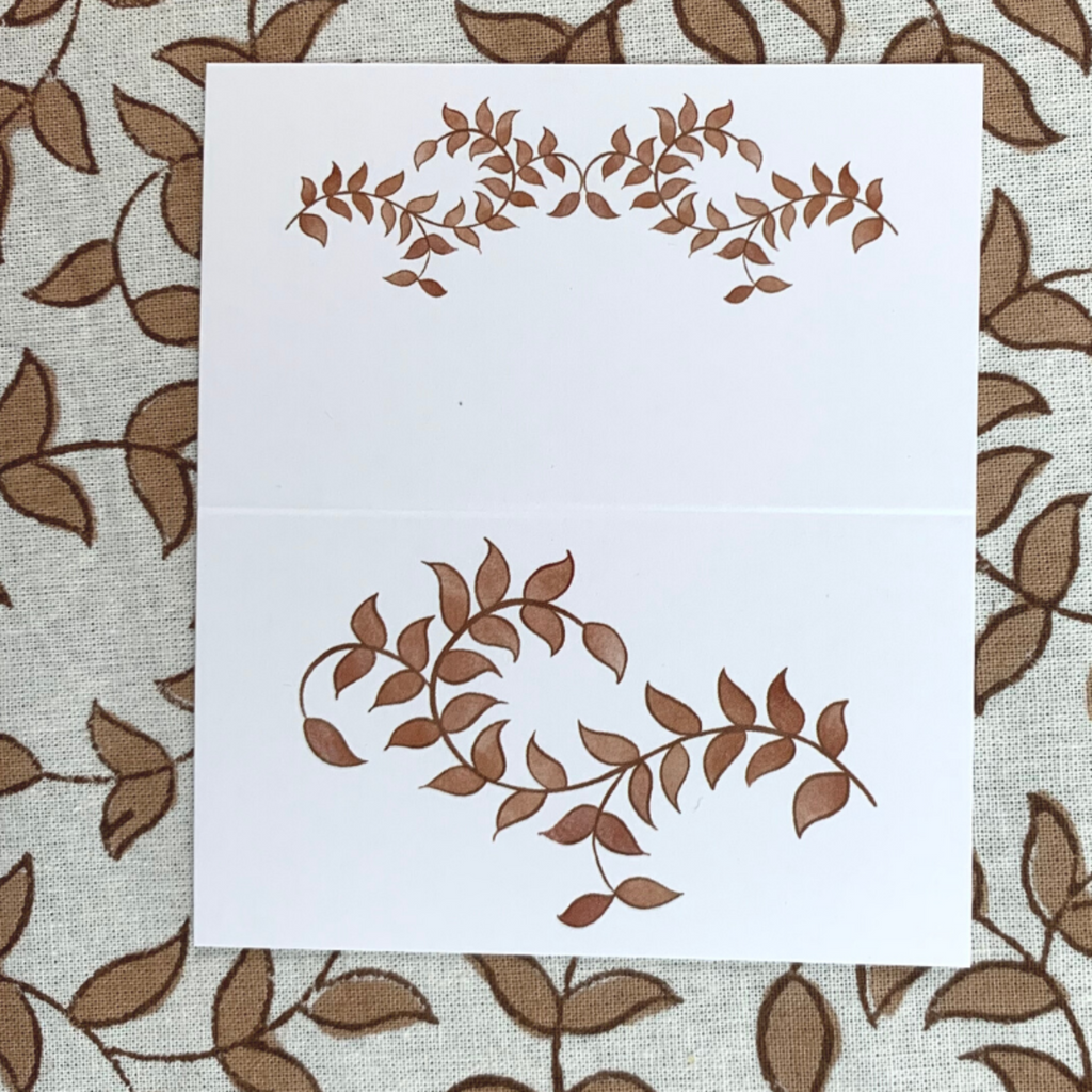 Woodland Leaves Place Cards - The Well Appointed House