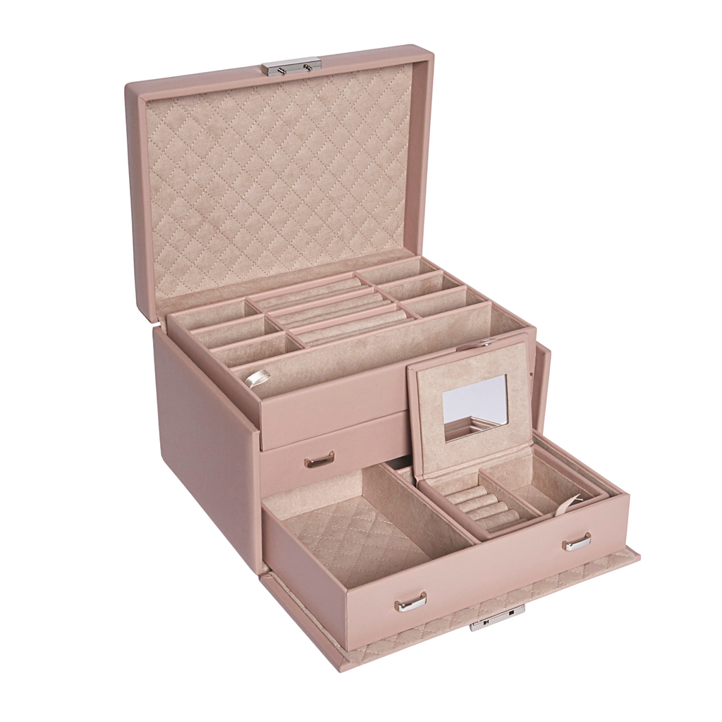 Zoe Jewelry Box in Blush - The Well Appointed House