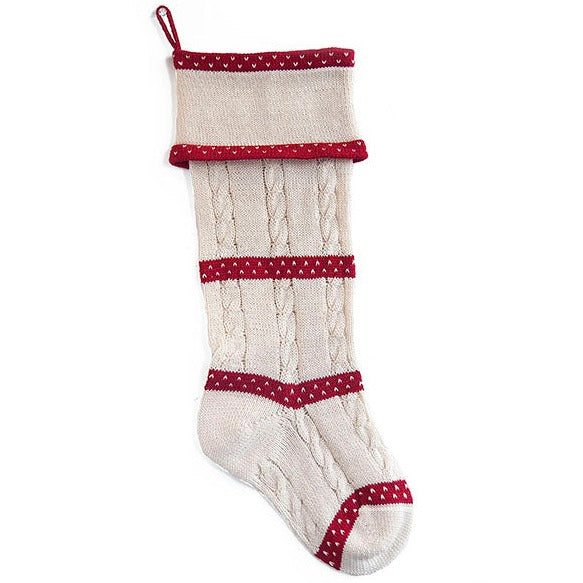 Cable-Knit Stocking - The Well Appointed House