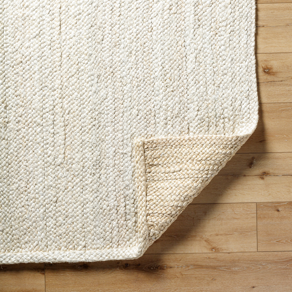 Artesia Hand Woven Ivory Jute Area Rug - Available in a Variety of Sizes - The Well Appointed House