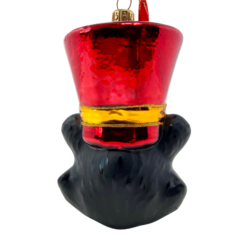 Bear Head Blown Glass Christmas Ornament - The Well Appointed House