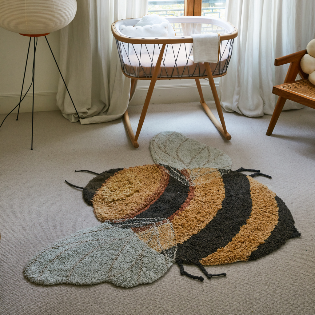 Washable Bee Rug - The Well Appointed House