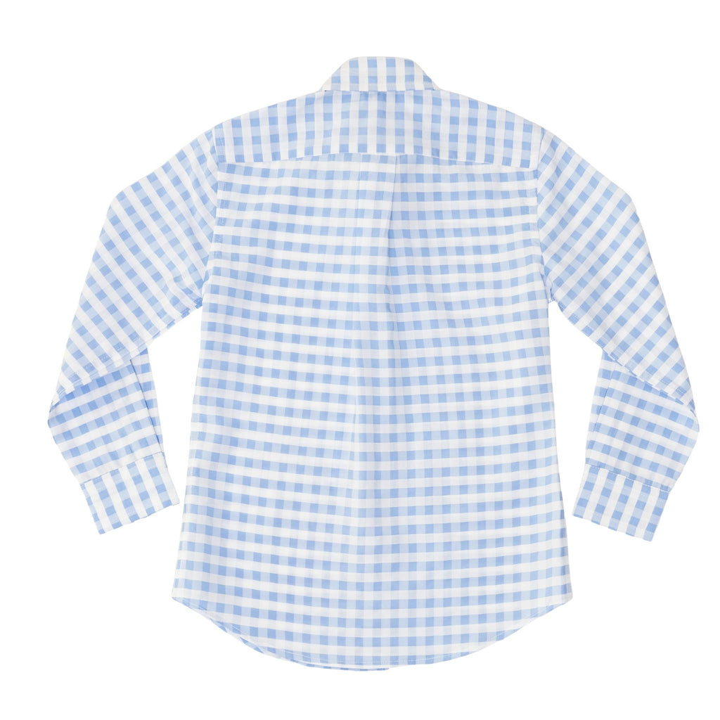 Bennett Button Down in Brookhaven Blue Gingham - The Well Appointed House