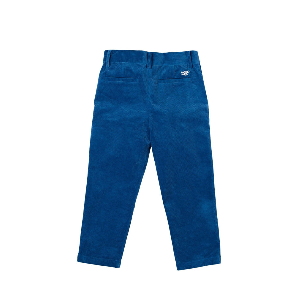 Bradford Trousers in Boathouse Blue Corduroy- The Well Appointed House