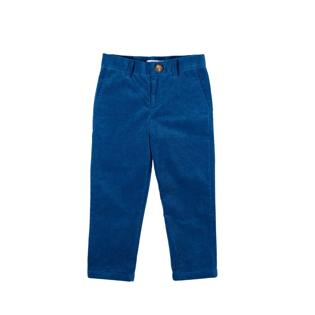 Bradford Trousers in Boathouse Blue Corduroy- The Well Appointed House