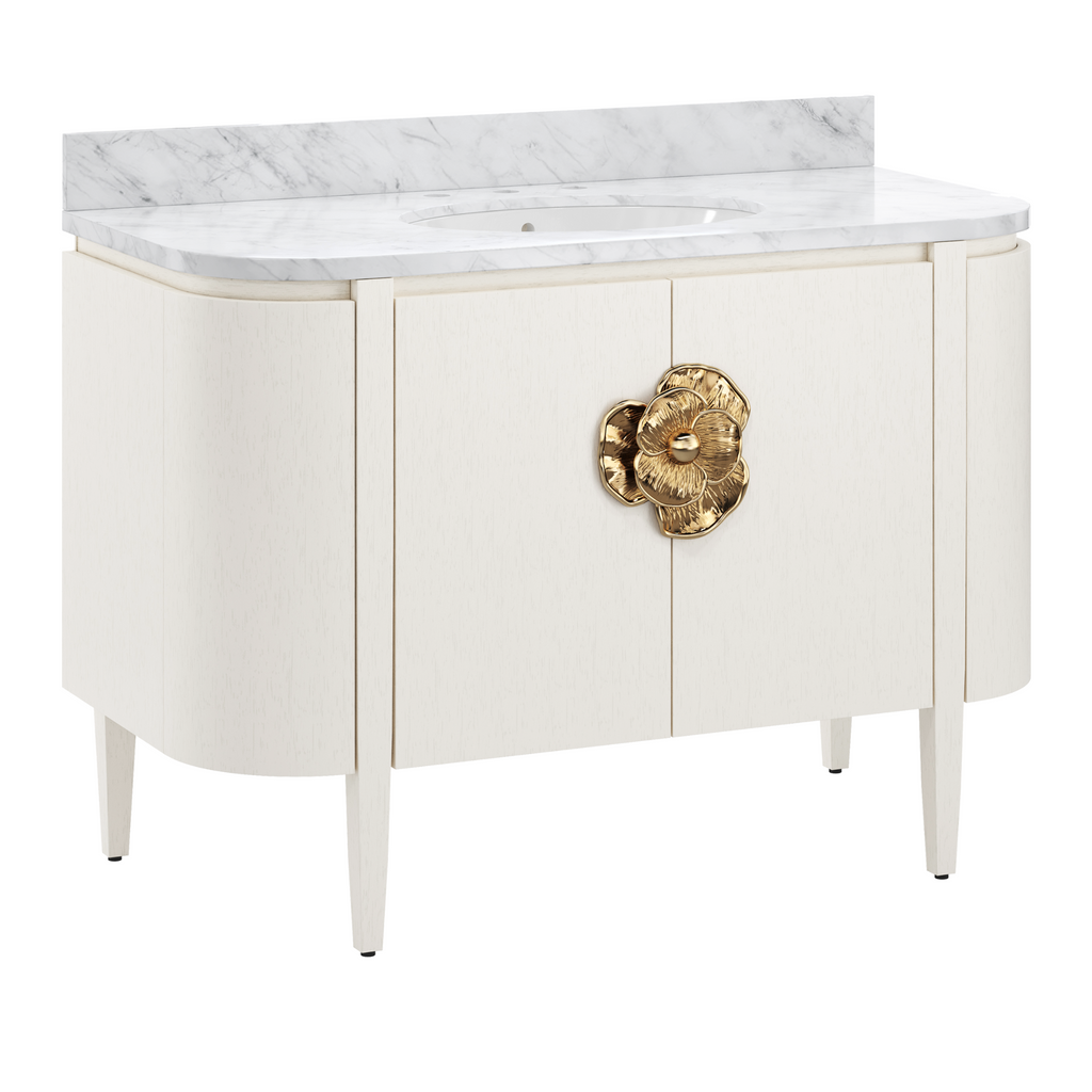 Briallen 48" White Vanity with Undermount Sink - The Well Appointed House 