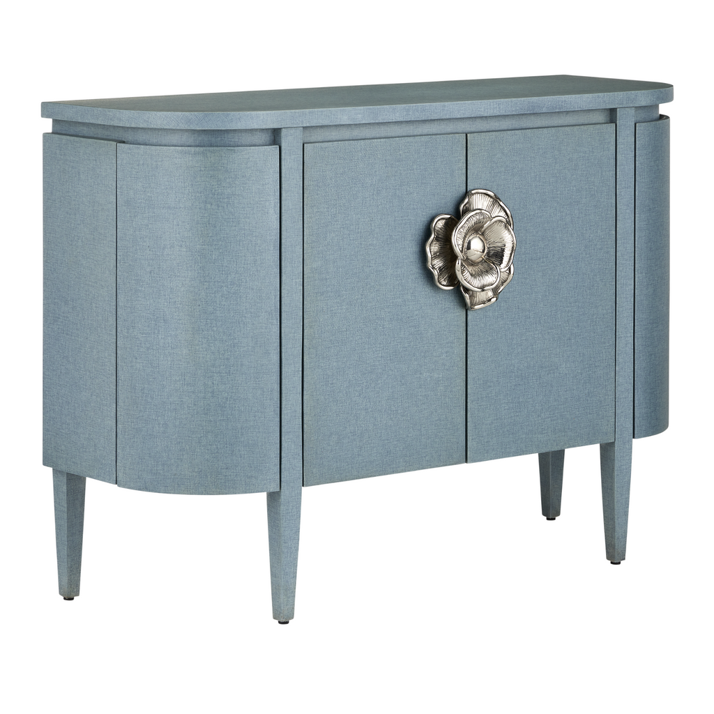 Briallen Blue Demi-Lune Cabinet - The Well Appointed House 