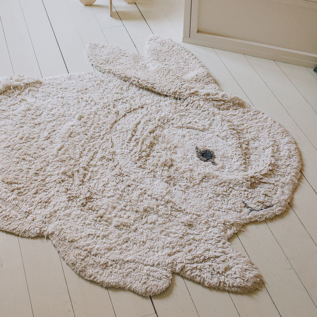 Washable Bunny Rug - The Well Appointed House