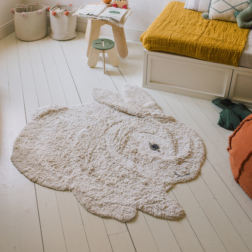 Washable Bunny Rug - The Well Appointed House