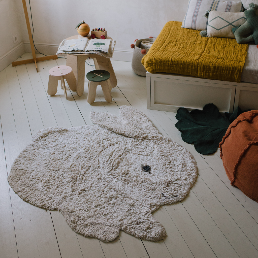 Washable Bunny Rug - The Well Appointed House