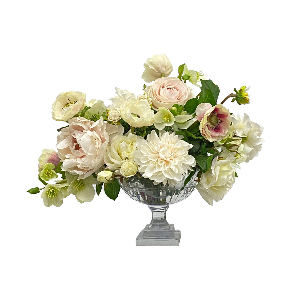 Cafe Au Lait Silk Floral Arrangement - The Well Appointed House 