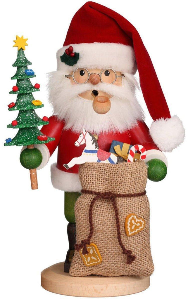 Christian Ulbricht Santa With Small Tree and Toy Sack Incense Burner Christmas Decoration - Christmas Decor - The Well Appointed House