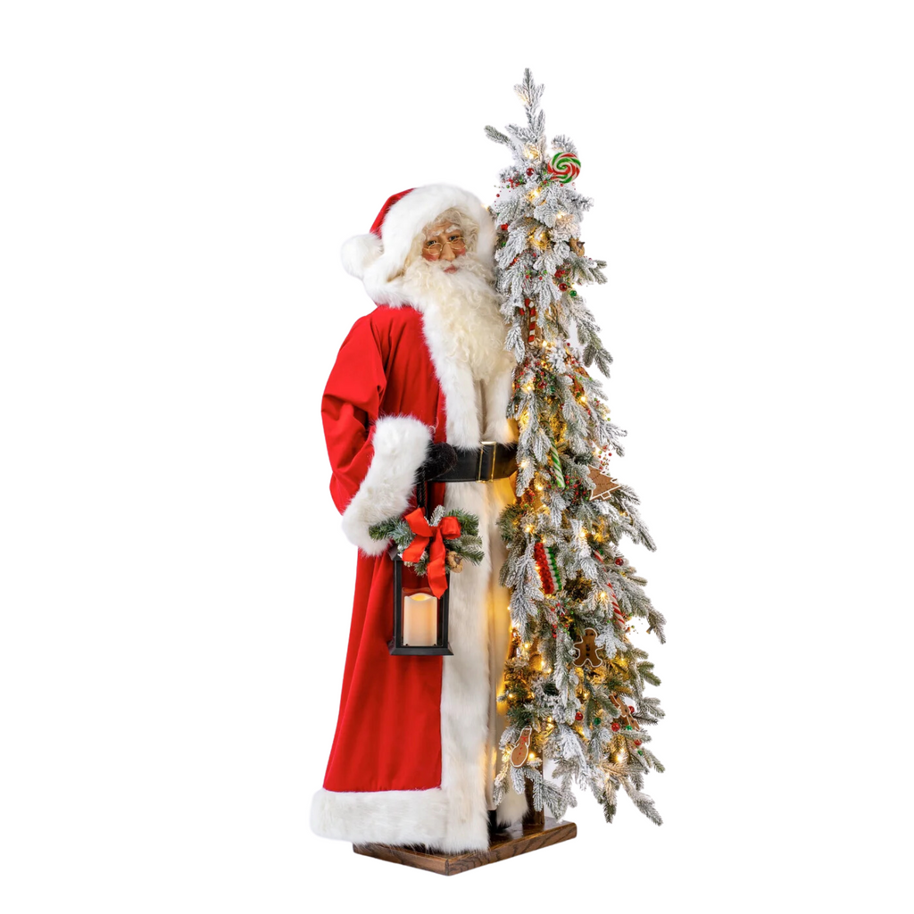 Christmas Sweet Treats 3rd Edition Life Size Decorative Santa With Tree - The Well Appointed Tree