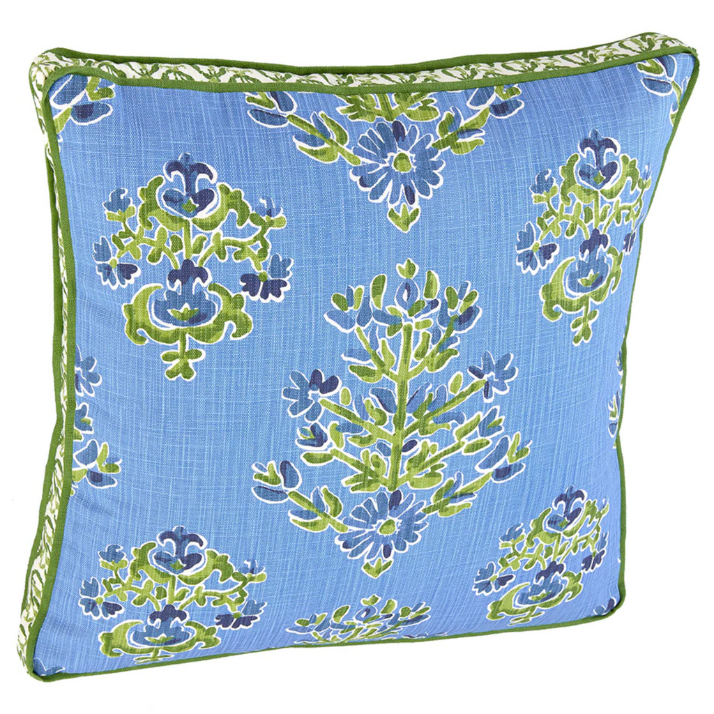 Clara Cornflower With 2″ Gusset Decorative Throw Pillow - The Well Appointed House