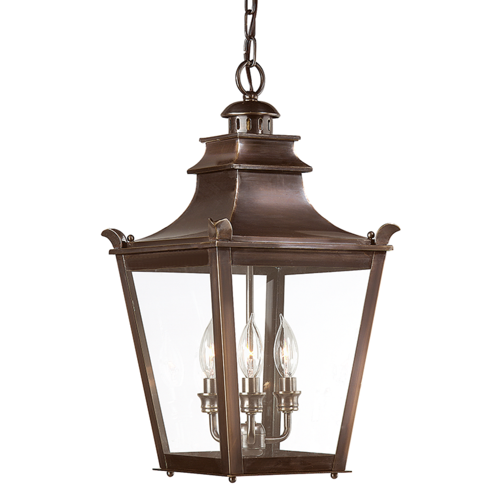 Dorchester Outdoor Hanging Lamp in English Bronze Finish - The Well Appointed House