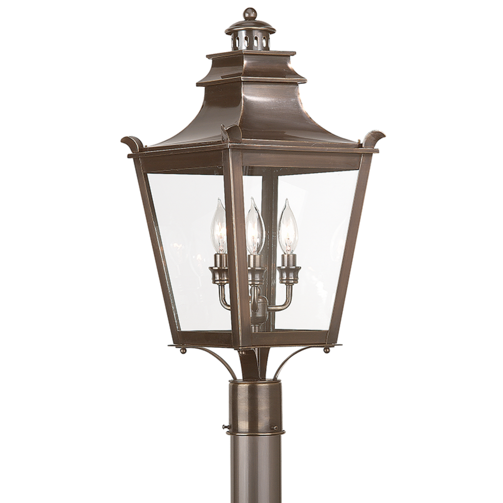 Dorchester Outdoor Lamp Post in English Bronze Finish - The Well Appointed House