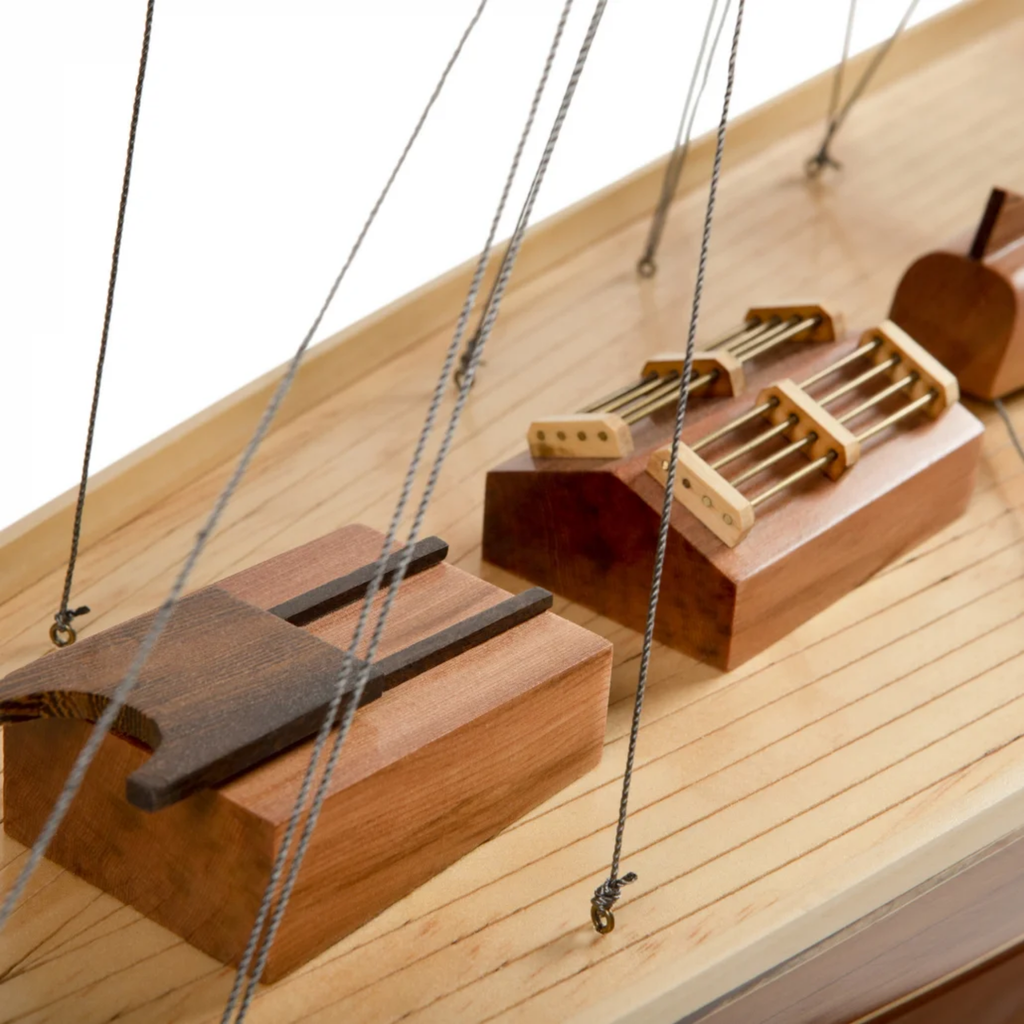 Endeavour Classic Wood J-Class Yacht Model - The Well Appointed House