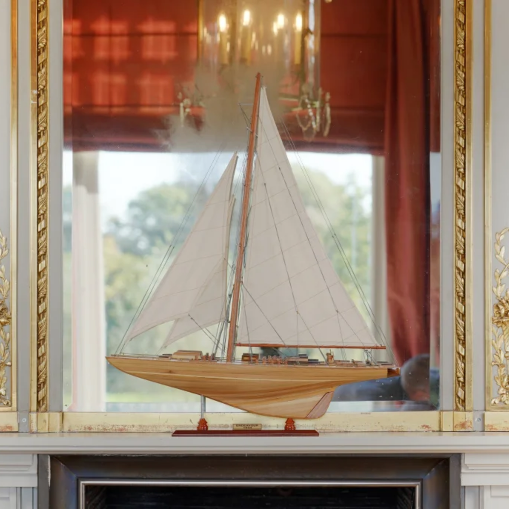 Endeavour Classic Wood J-Class Yacht Model - The Well Appointed House