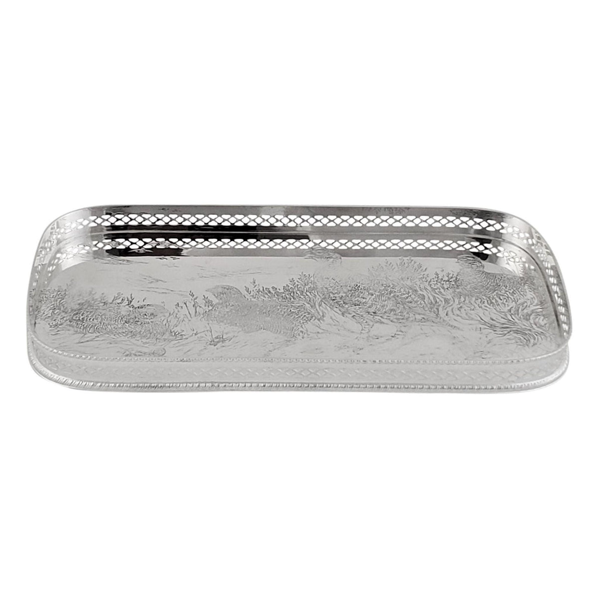 English Silver Plate Famous Grouse Serving Tray – The Well Appointed House