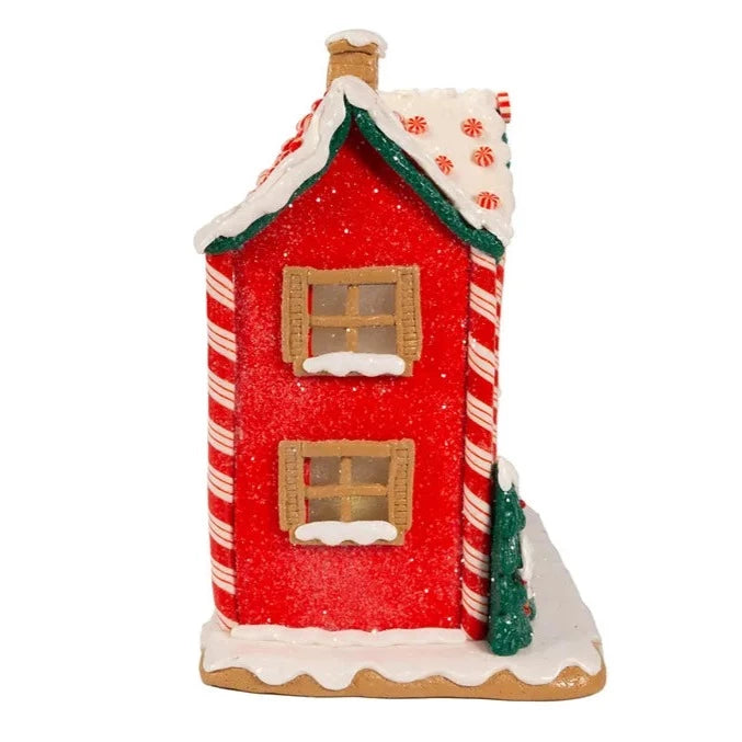 9.5" Battery-Operated Lighted Musical Gingerbread House - Well Appointed House