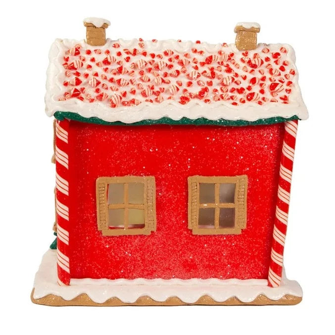 9.5" Battery-Operated Lighted Musical Gingerbread House - Well Appointed House