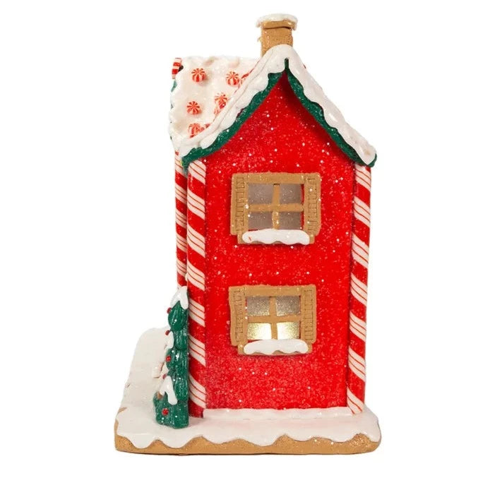 9.5" Battery-Operated Lighted Musical Gingerbread House - Well Appointed House