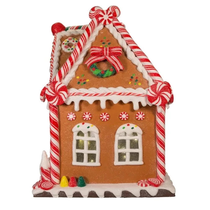 13" Battery Operated LED Gingerbread House - Well Appointed House