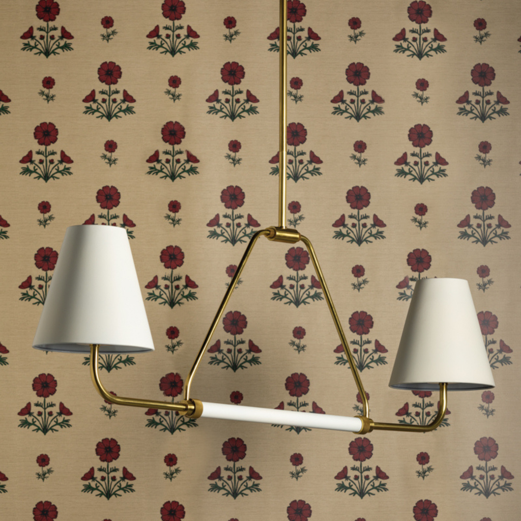 Georgann Linear Chandelier in Aged Brass Finish - The Well Appointed House